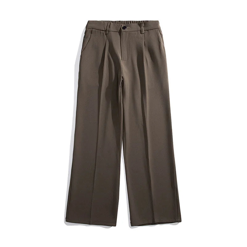 Black Comfortable Thin Straight Pants