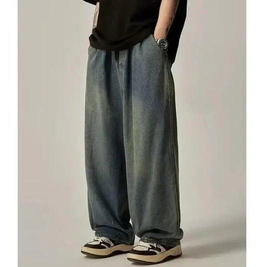 American Style Loose Fit Wide Jeans