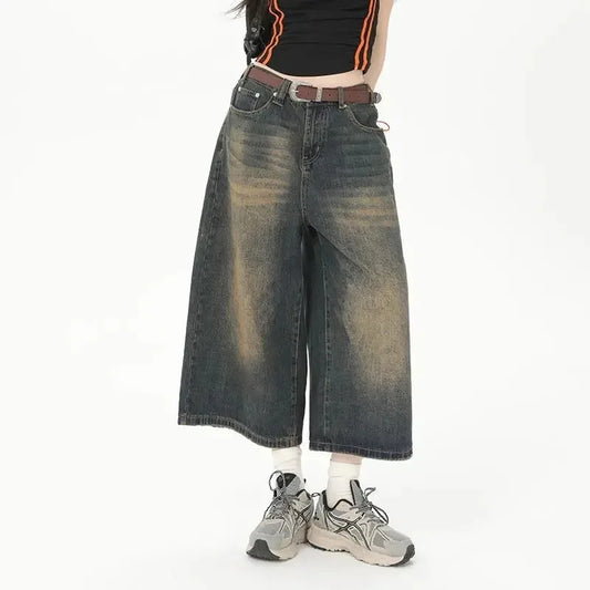 Dark Wash High Waisted Denim Jeans