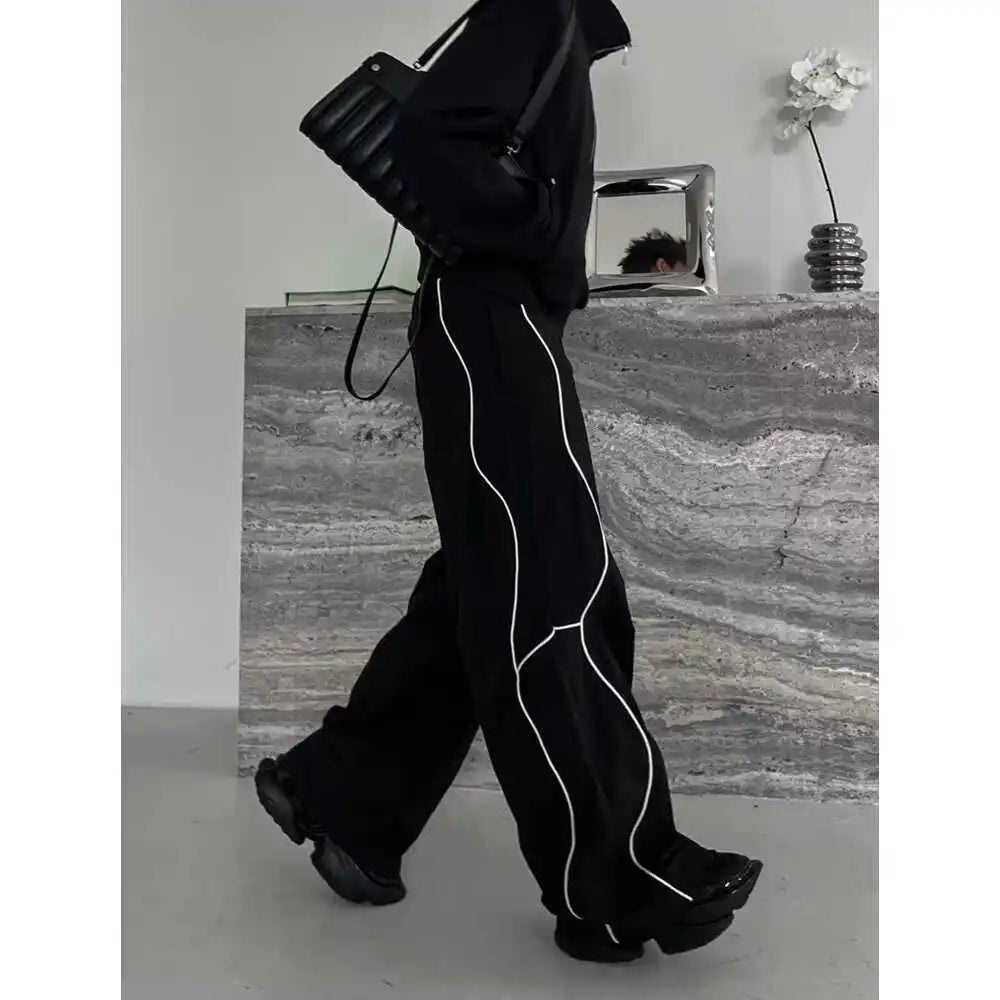Striped Wide Leg Pants Spring