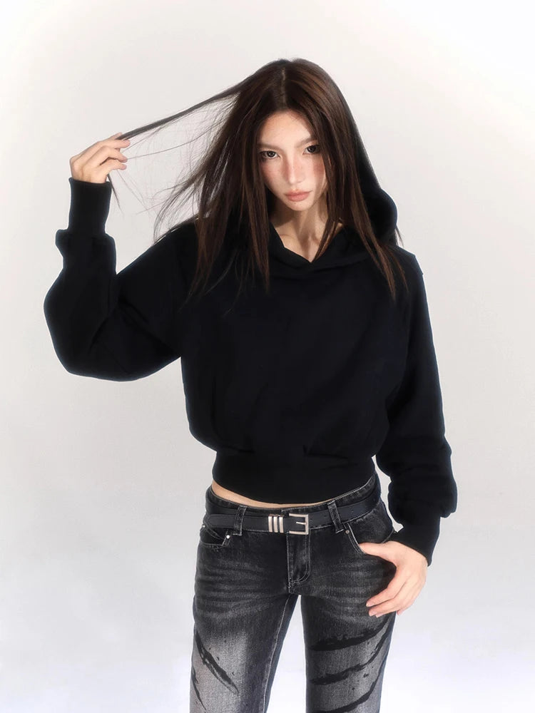 Vintage Casual Long Sleeve Hoodies