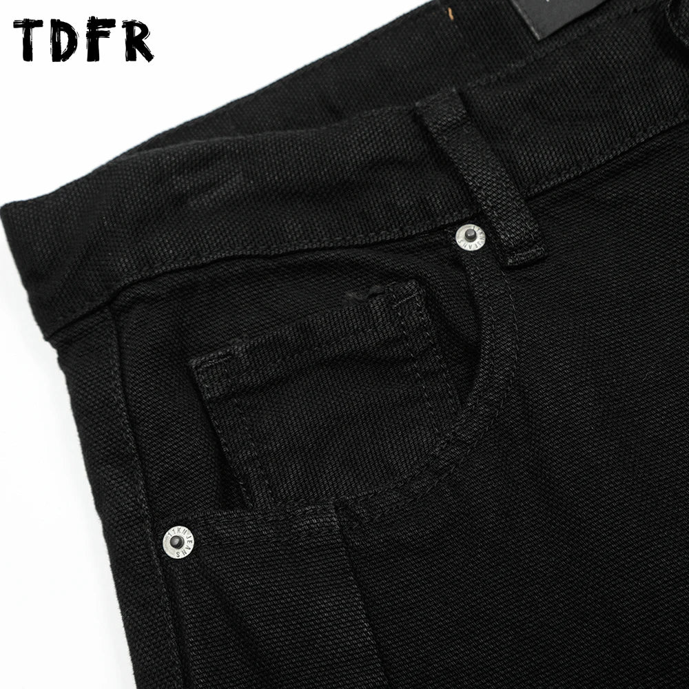Dark Retro Wide Leg Jeans