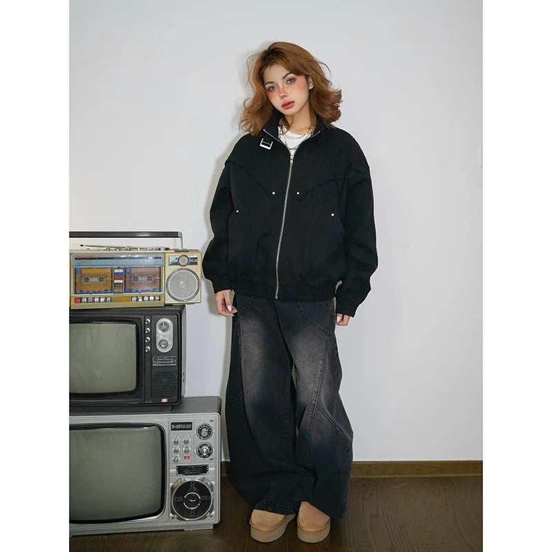 Vintage Wide Leg Baggy Punk Jeans
