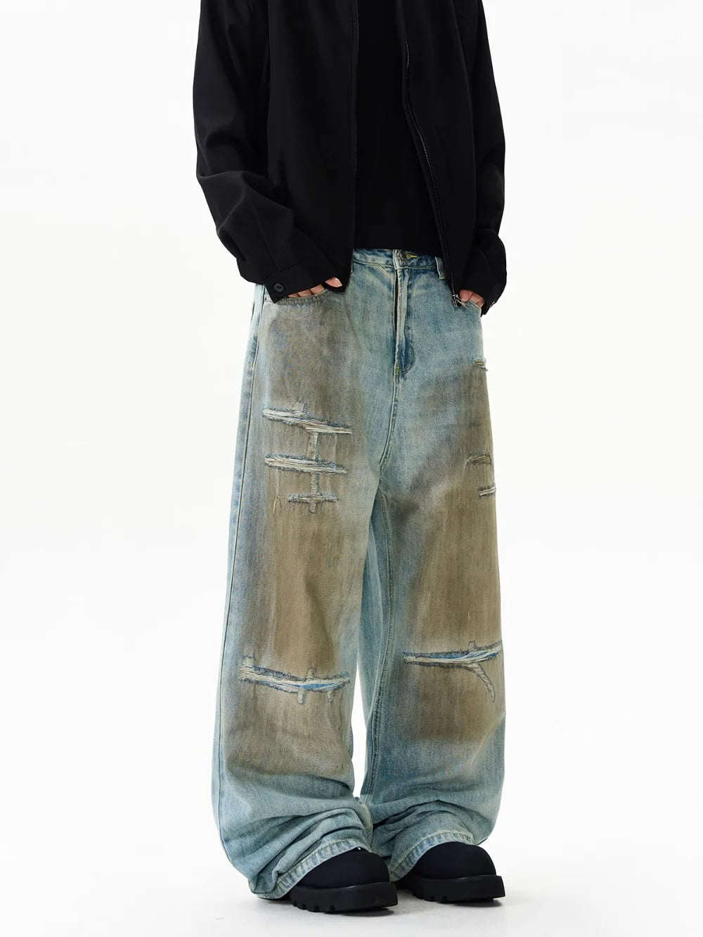 Vintage Distressed Wasteland Y2K Jeans