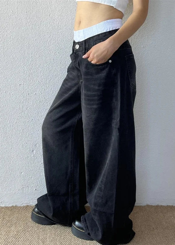 Vintage Y2K Style High Waisted Jeans