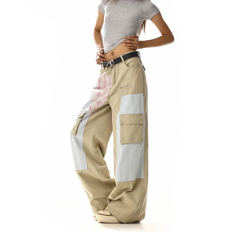 Popular Vintage Patchwork Wide Leg Jeans