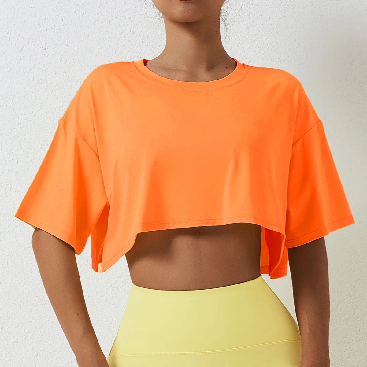 Breathable Short-Sleeve Dance Fitness T-Shirt