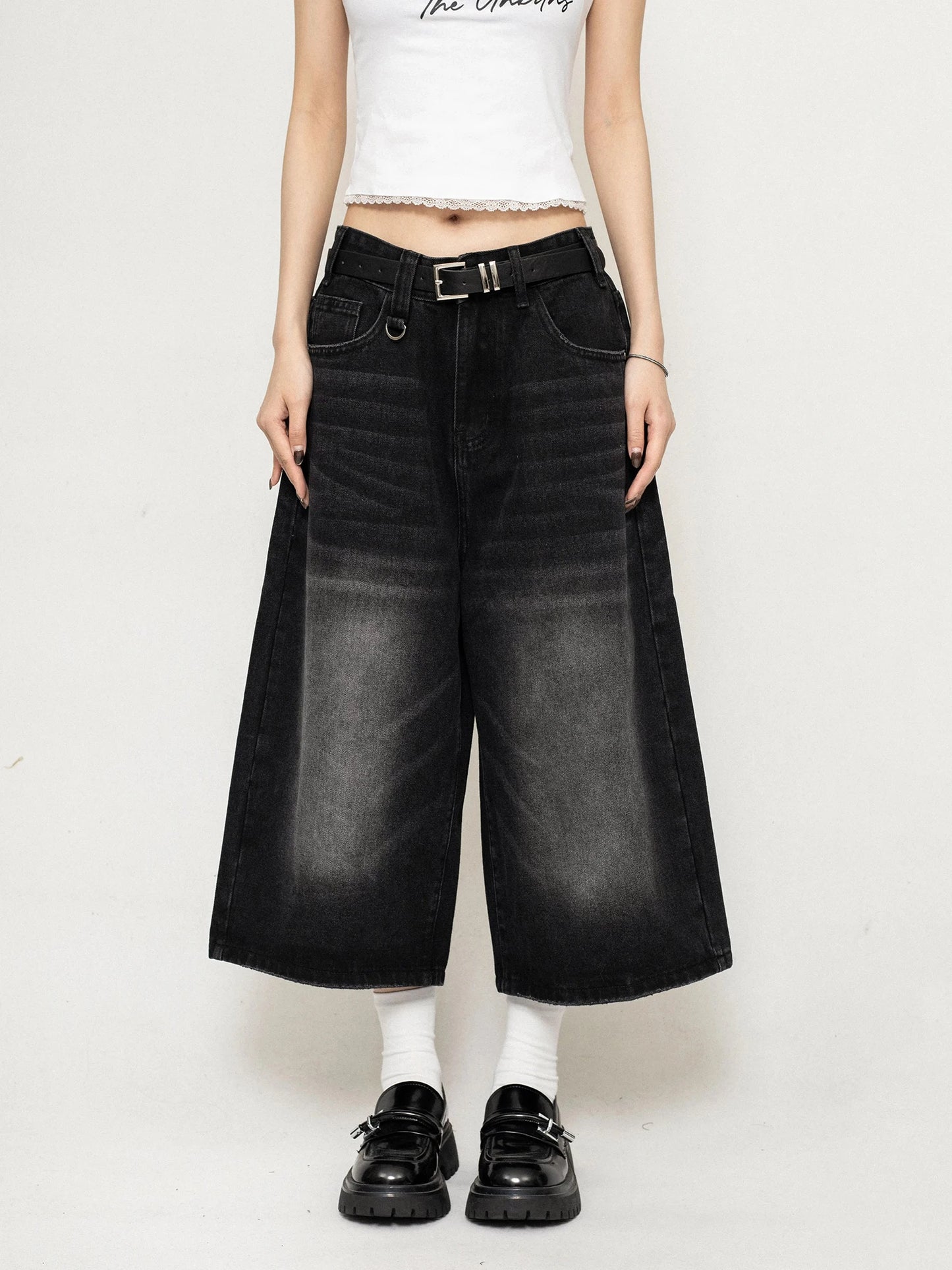 Vintage Loose Wide Leg Denim Jeans