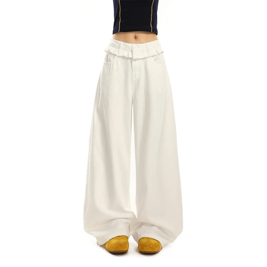Vintage Baggy High Waist Lace Jeans