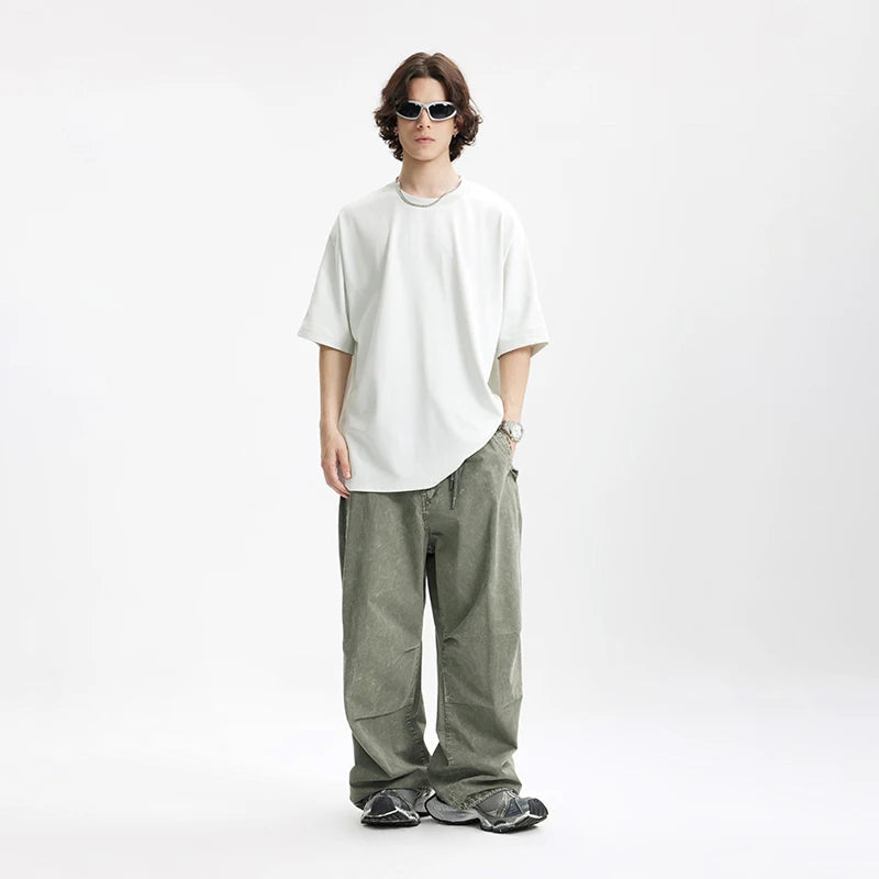 Heavy Washed Cargo Pants with Pants