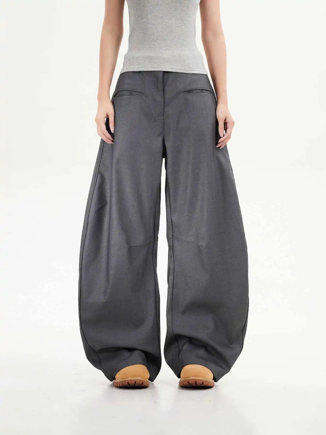 Vintage Black Goth Oversize Wide Pants