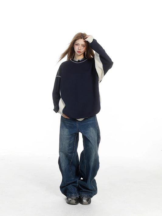 Retro Autumn Loose Long Sleeve Hoodies