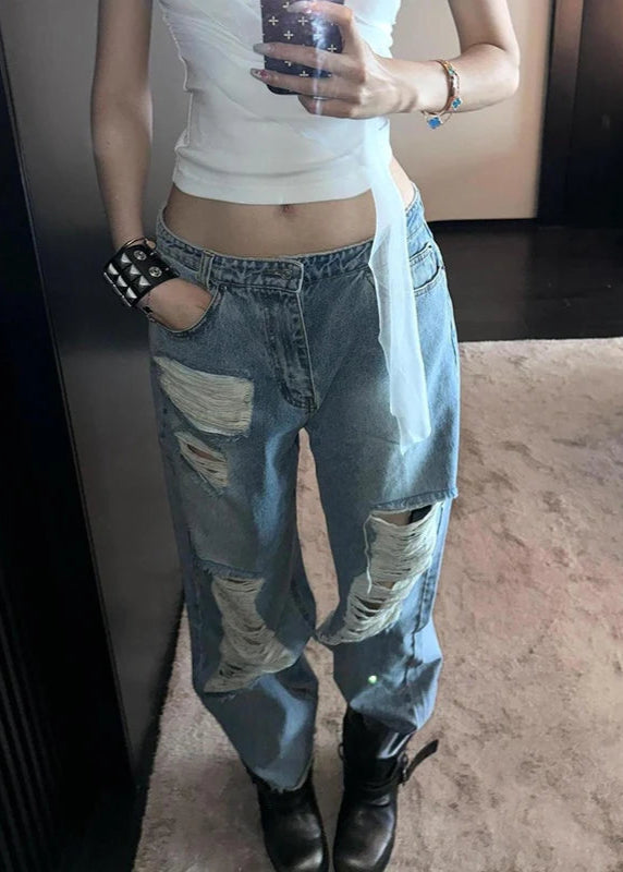 Relaxed Fit Vintage Blue Jeans