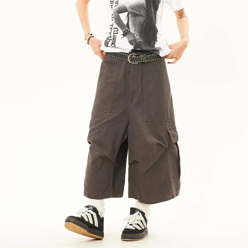 American Retro Multi-Pocket Denim Jorts