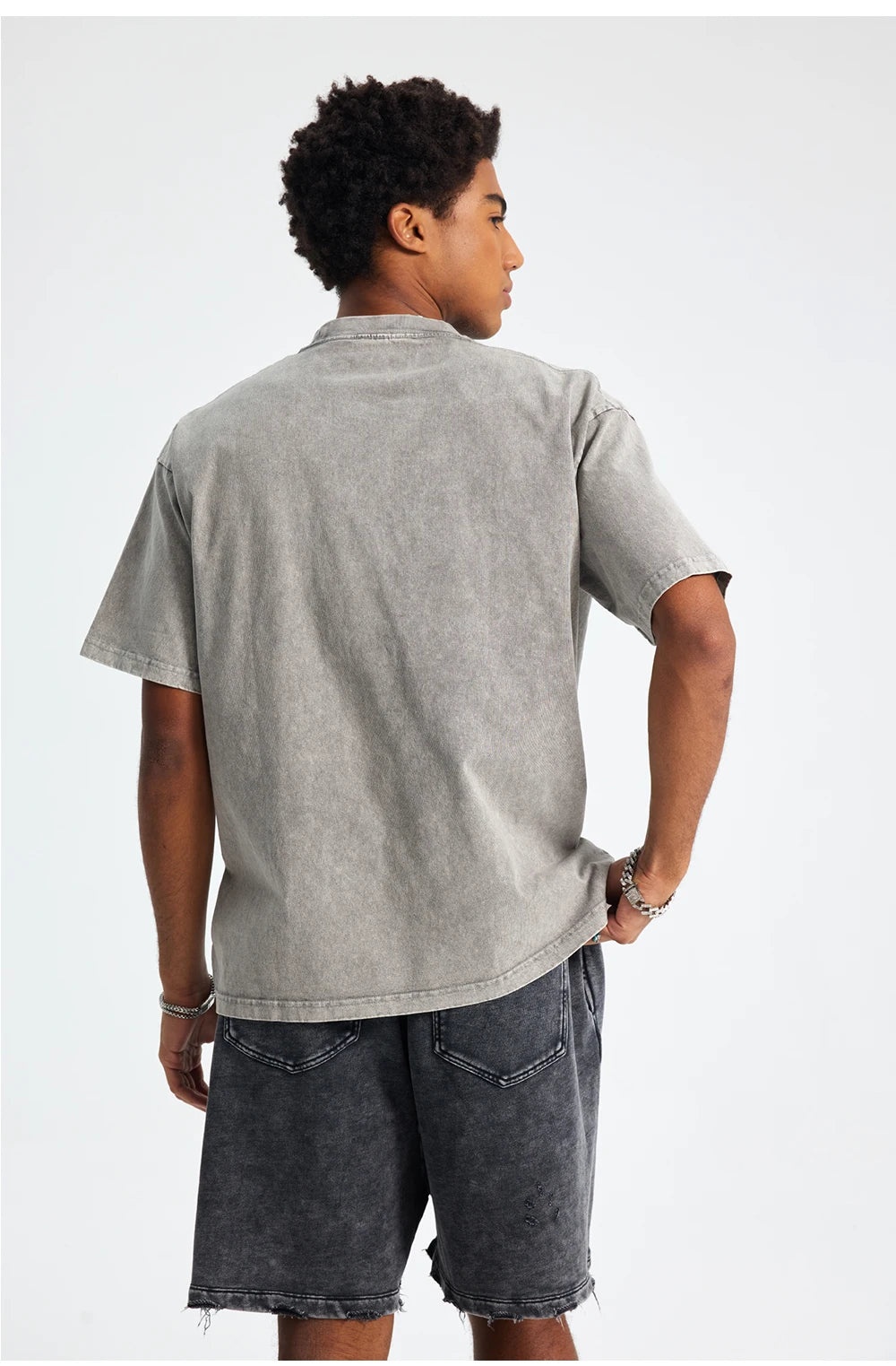 Retro Vintage Washed Oversized Goth T-Shirt