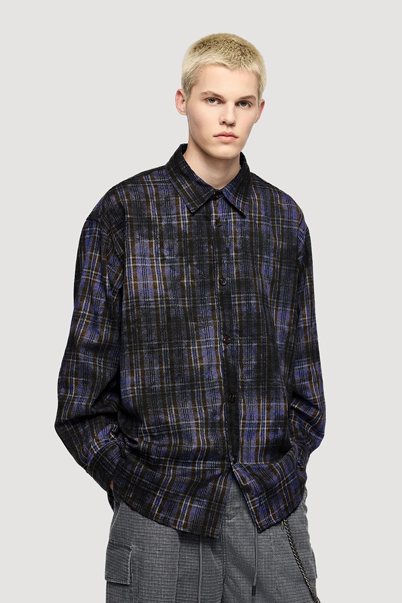 Plaid Checkered Loose Fit Wasteland Shirt