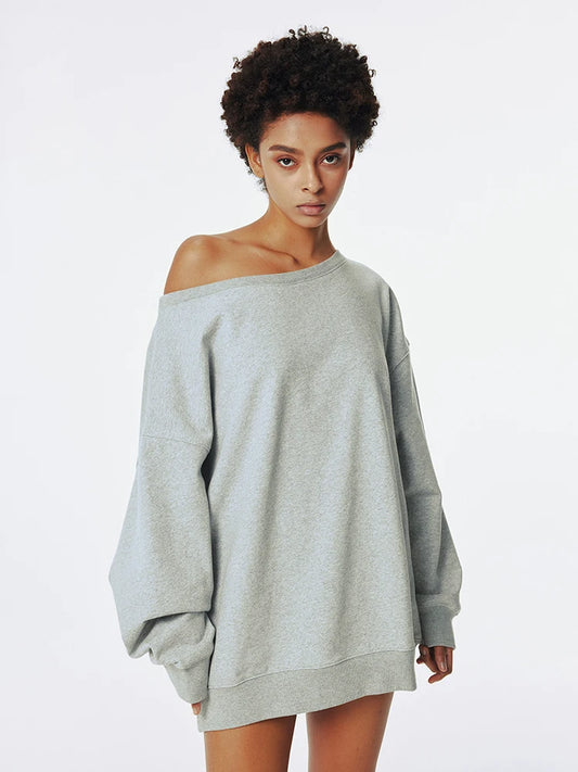 Retro Loose Off-Shoulder Sweaters