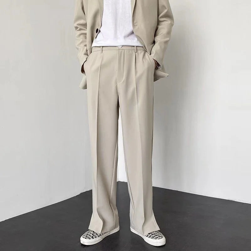 Classic Wide Leg Suit Pants