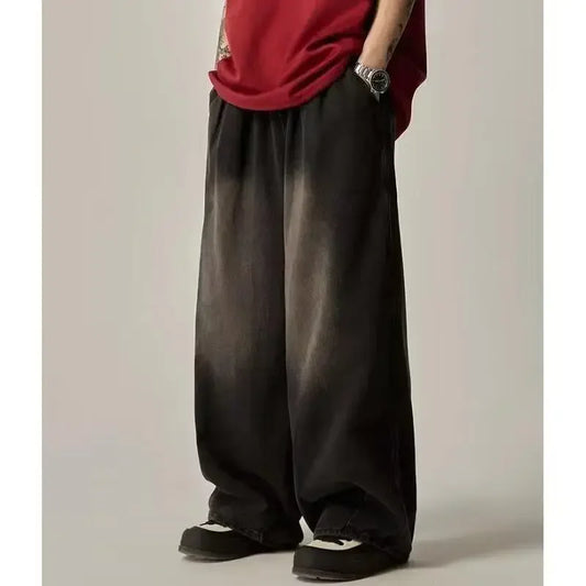 American Style Loose Fit Wide Jeans
