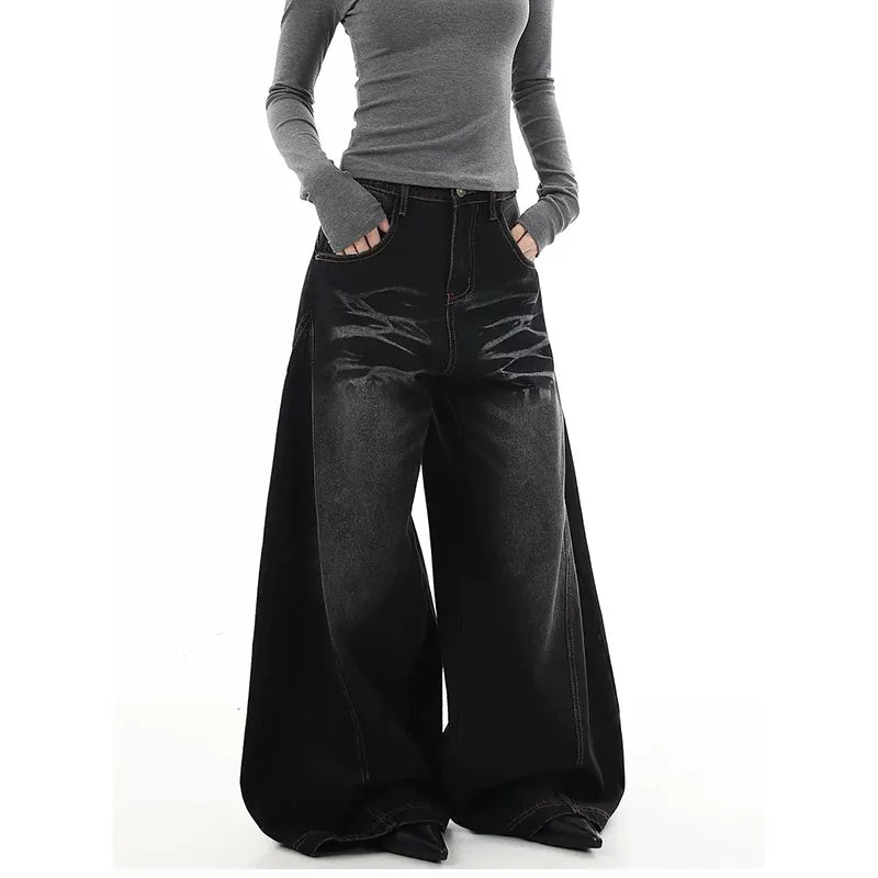 Vintage High Waisted Black Jeans